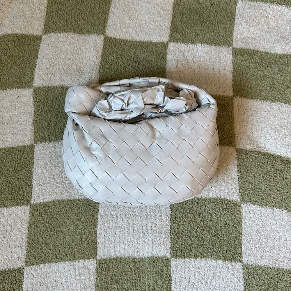 Brand new Bottega Veneta chalk Mini Jodie bag